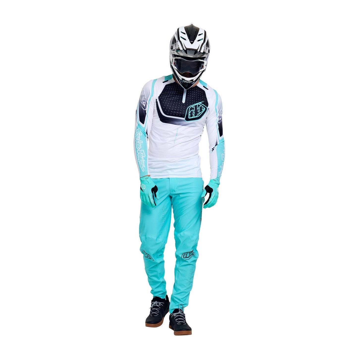 TROY LEE DESIGNS SPRINT ULTRA PROTON Maglia a maniche lunghe bianco/blu