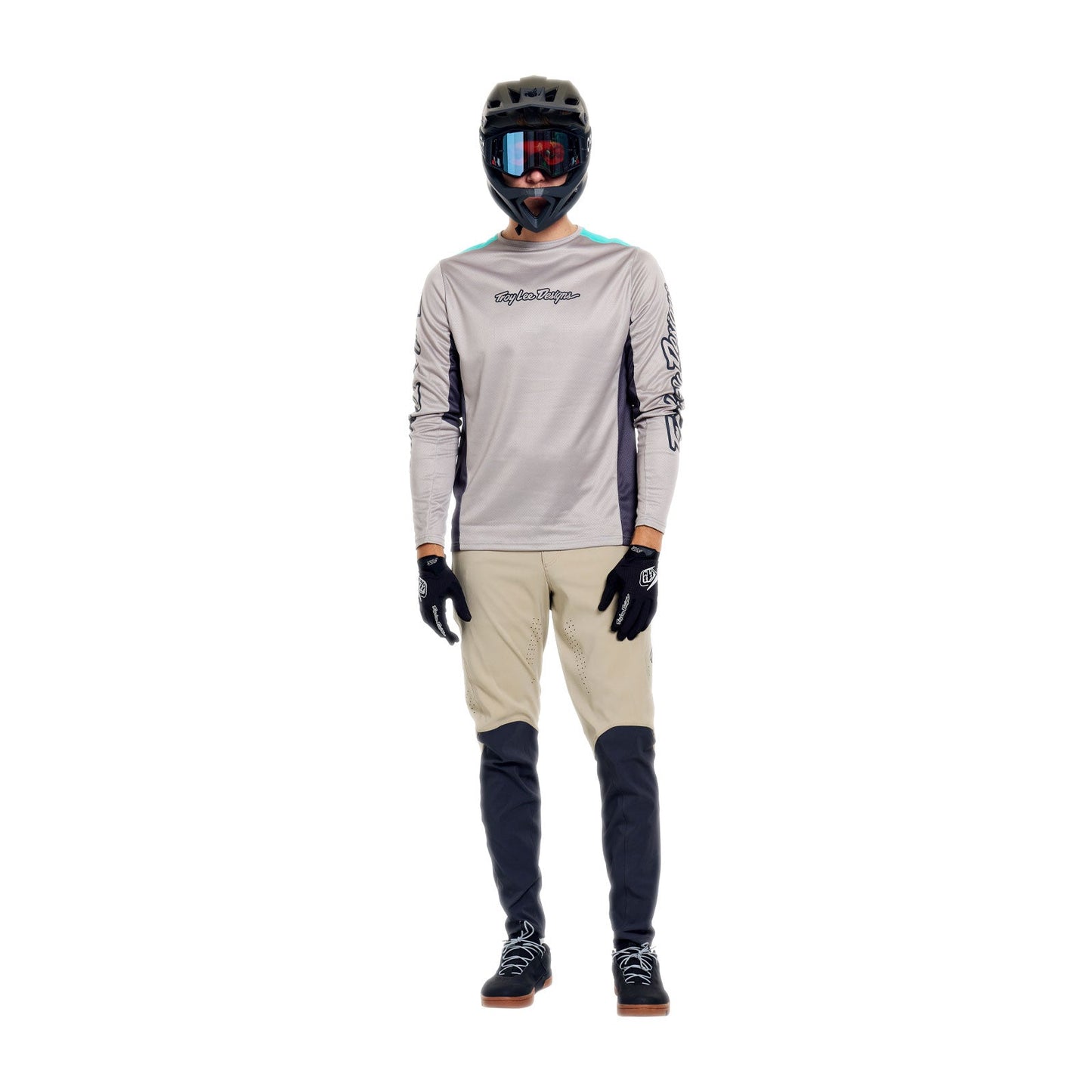 Maglia a maniche lunghe TROY LEE DESIGNS STAGE SIGNATURE Grigio/Blu