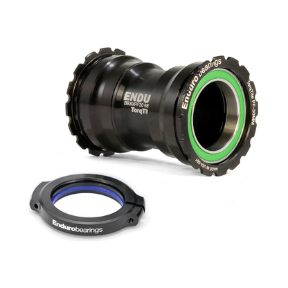 Movimento centrale ENDURO BEARINGS TORQTITE PF30 Asse 30mm (Narrow) Acciaio Inossidabile Nero