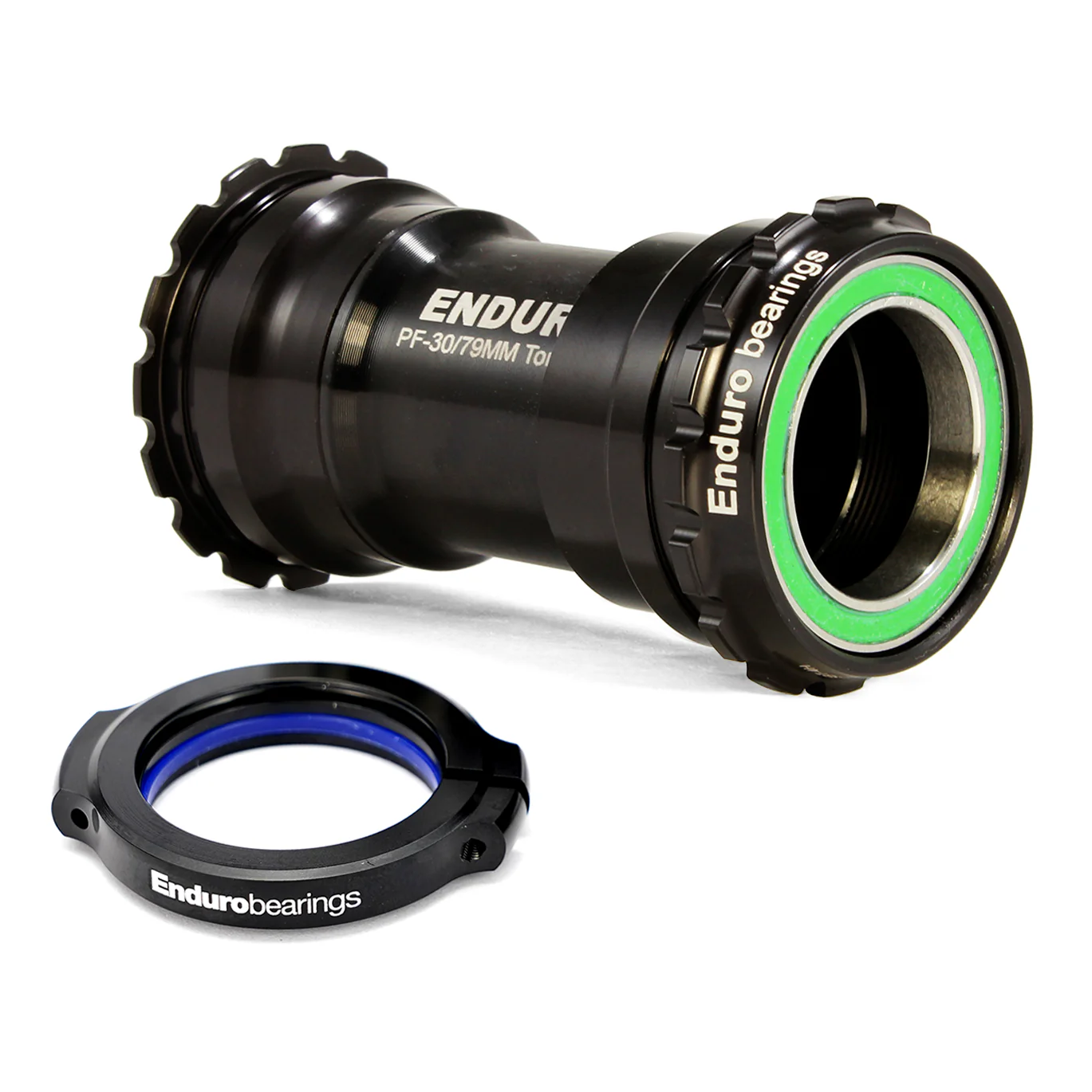 ENDURO BEARINGS TorqTite BBright Movimento centrale asse 30 mm Acciaio inox Nero