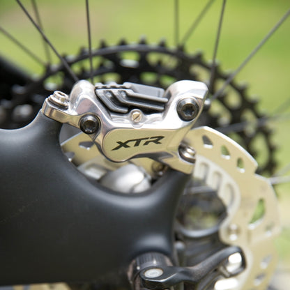 Pinza Freno a Disco SHIMANO XTR BR-M9120 4 Pistoni Pastiglie Resina con Alette