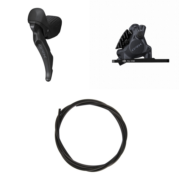 Leva sinistra e pinza anteriore SHIMANO GRX ST-RX610 + BR-RX400 Flat Mount