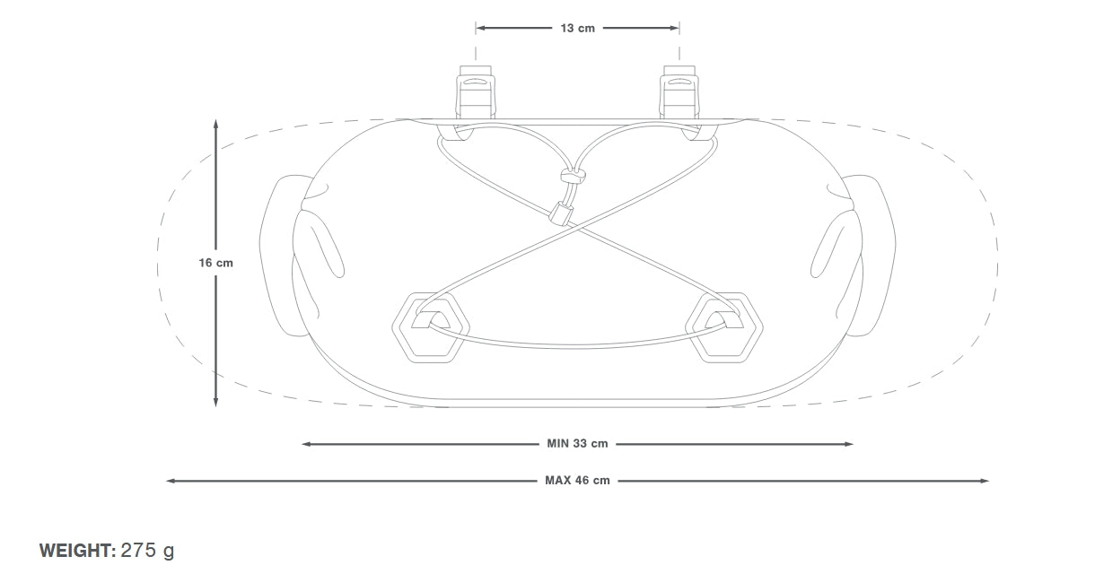 Borsa da manubrio APIDURA EXPEDITION HANDLEBAR PACK 14 L Nero