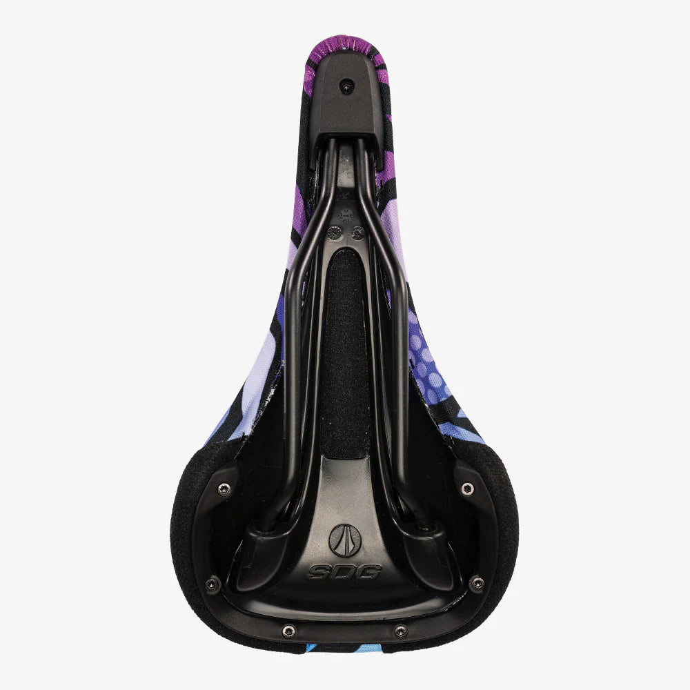 Sella SDG BEL-AIR V3 TERRA FIRMA Rotaie Lux Alloy Camo Violet