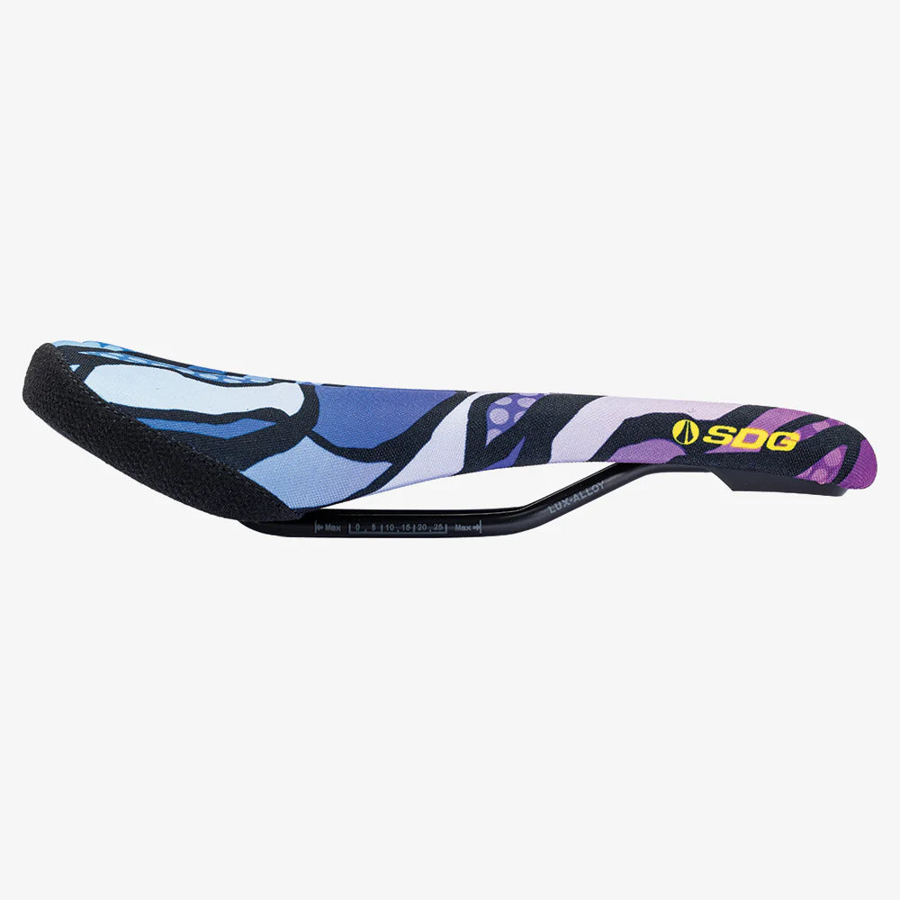 Sella SDG BEL-AIR V3 TERRA FIRMA Rotaie Lux Alloy Camo Violet