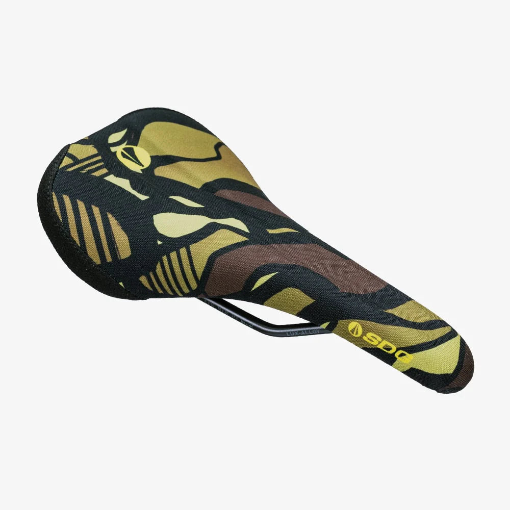 Sella SDG BEL-AIR V3 TERRA FIRMA Rotaie Lux Alloy Camo Giallo