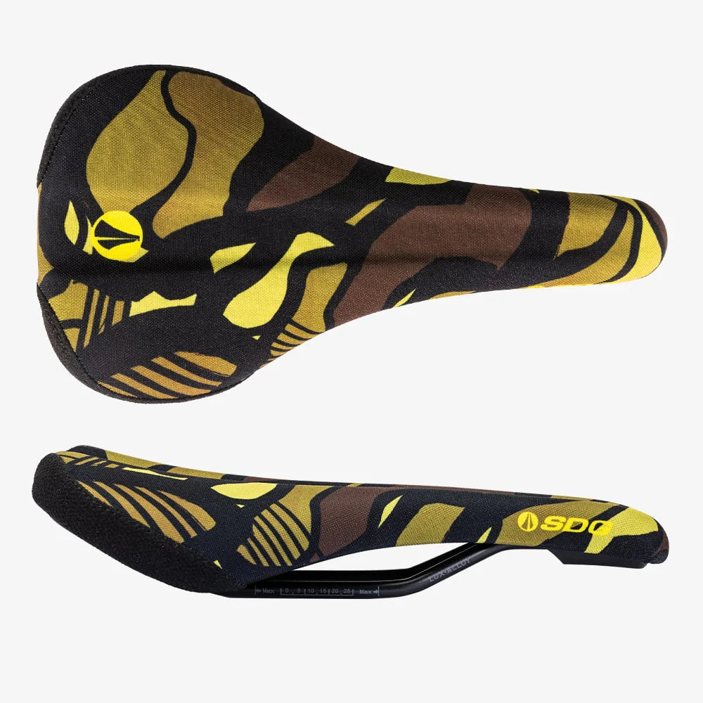 Sella SDG BEL-AIR V3 TERRA FIRMA Rotaie Lux Alloy Camo Giallo