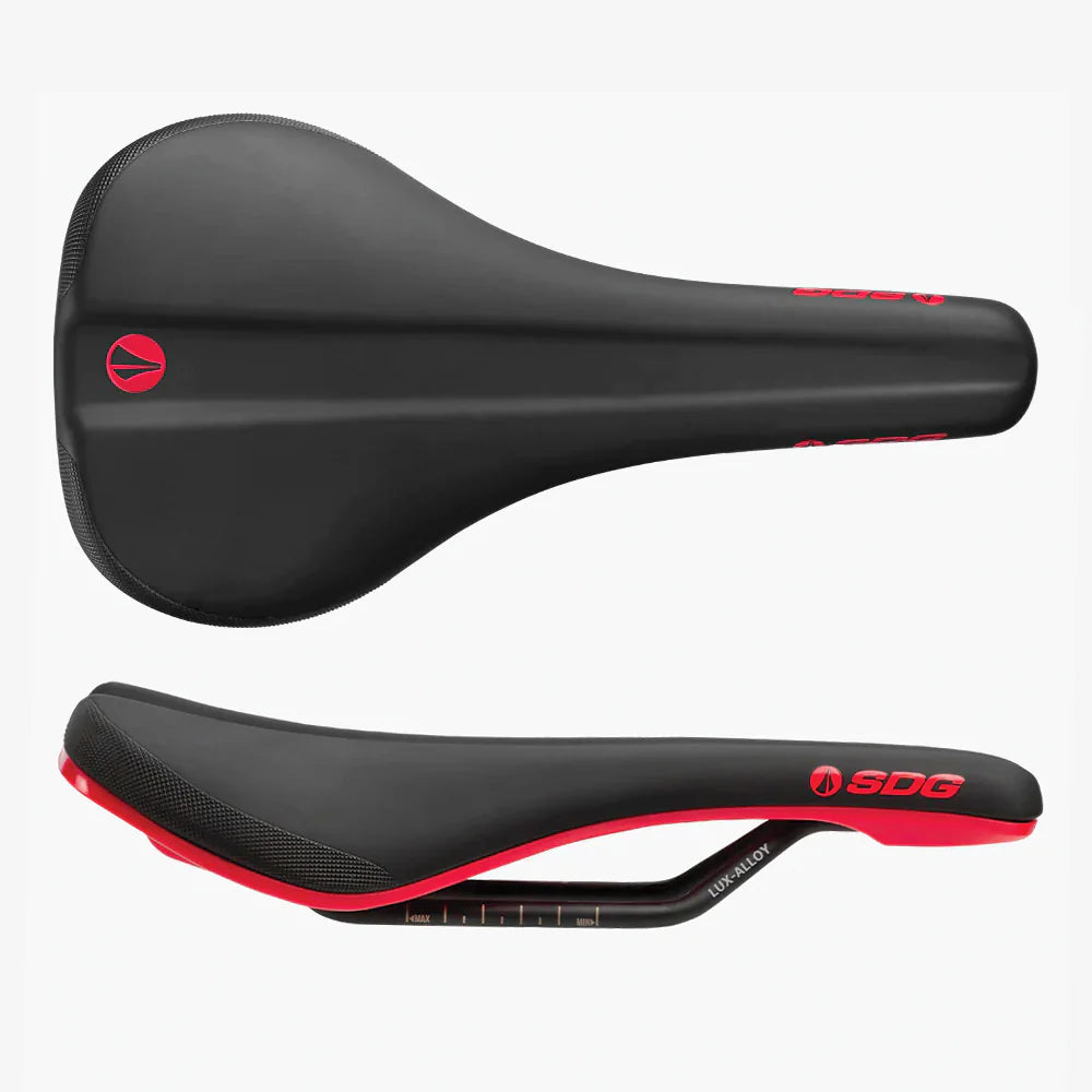 Sella SDG BEL-AIR V3 Rails Lux Alloy Nero/Rosso