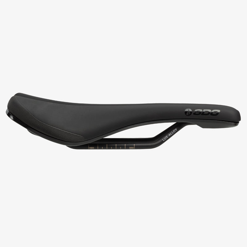 Sella SDG Bel-Air V3 Lux-Alloy nera, vista laterale