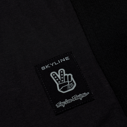 Maglia TROY LEE DESIGNS SKYLINE RIDE TEE SIGNATURE Maniche Lunghe Nera