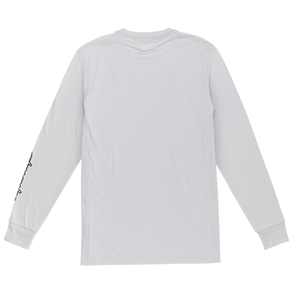 Maglia TROY LEE DESIGNS SKYLINE RIDE TEE SIGNATURE Maniche Lunghe Grigio