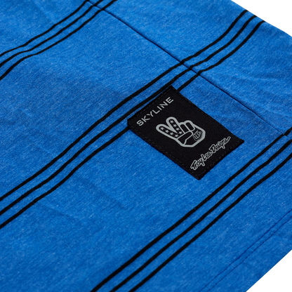 Maglia TROY LEE DESIGNS SKYLINE RIDE TEE WASH OUT Maniche Corte Blu