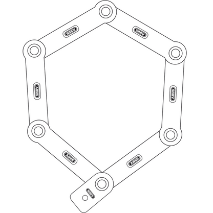 Antifurto Articolato Pieghevole ABUS BORDO UGRIP 5700K + Supporto SH