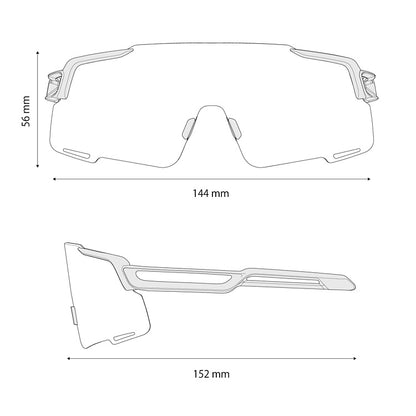 Occhiali SHIMANO EQUINOX 4 CE-EQNX5 Grigio Trasparente Lente Fotocromatica Grigia