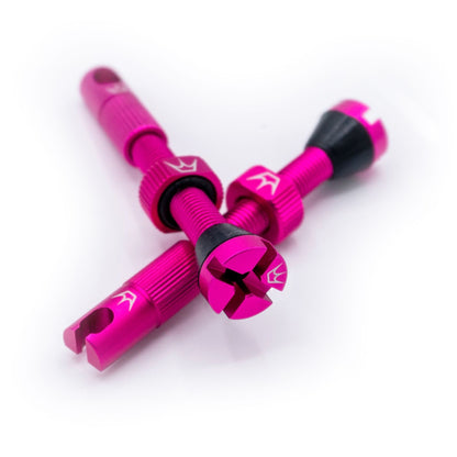 Valvole Tubeless PEATY'S x Chris King MK2 Presta 42 mm (x2) Rosa