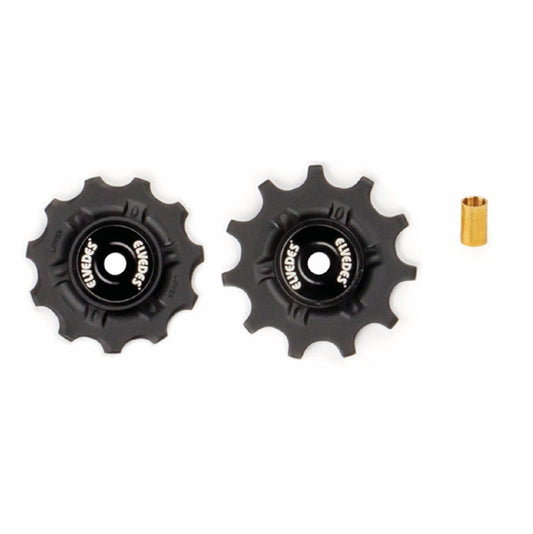 Pulegge per deragliatore ELVEDES 2 x 11 denti con cuscinetti ad anello + distanziali