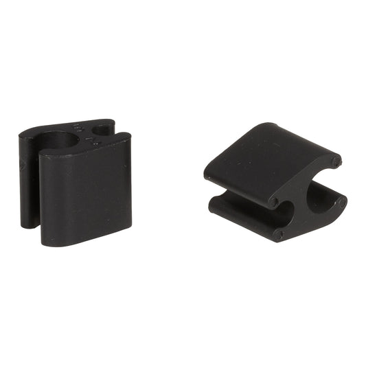 Kit di 10 clip per cavi Duo nero ELVEDES 4,1 mm/4,1 mm plastica