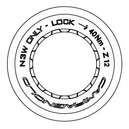 DADO CASSETTA CAMPAGNOLO 11-12V 12T PER CORPO N3W