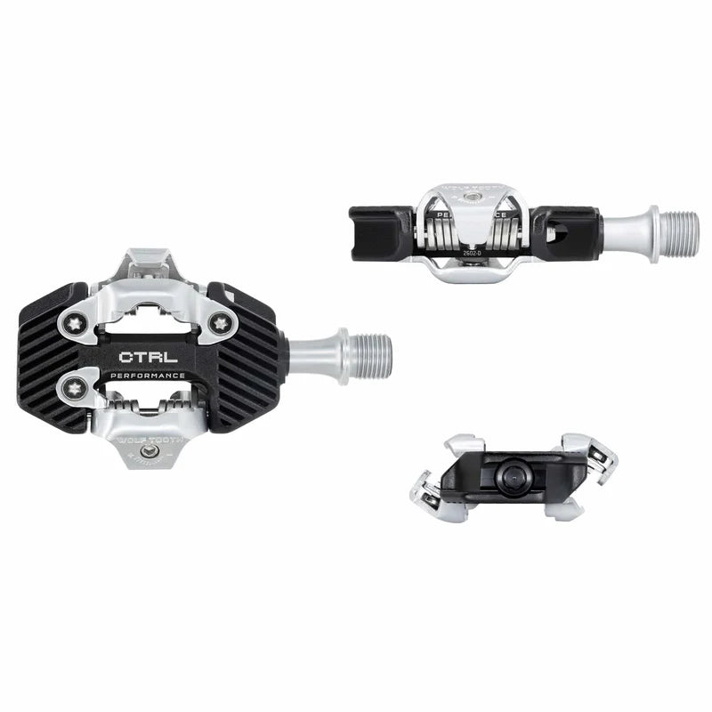 Pedali WOLF TOOTH CTRL TRAIL PERFORMANCE a sgancio rapido, neri