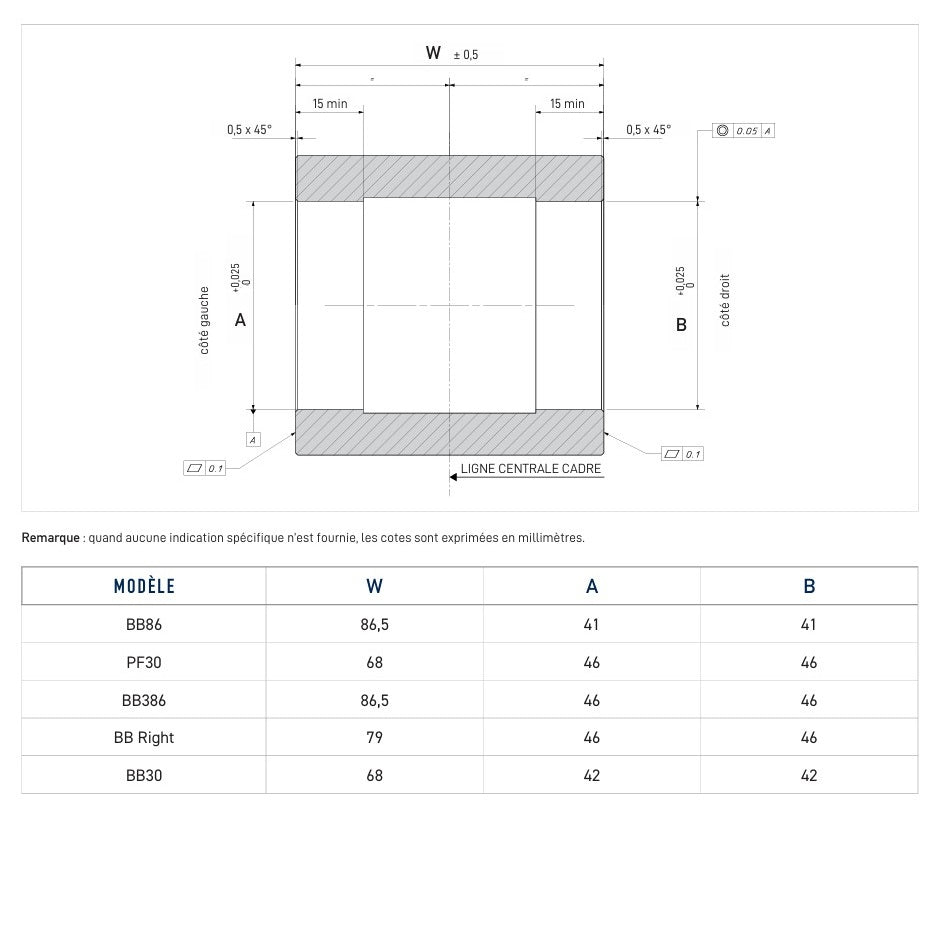 CAMPAGNOLO PF30 PRESS-FIT Guarnitura QCK-TECH 68x46