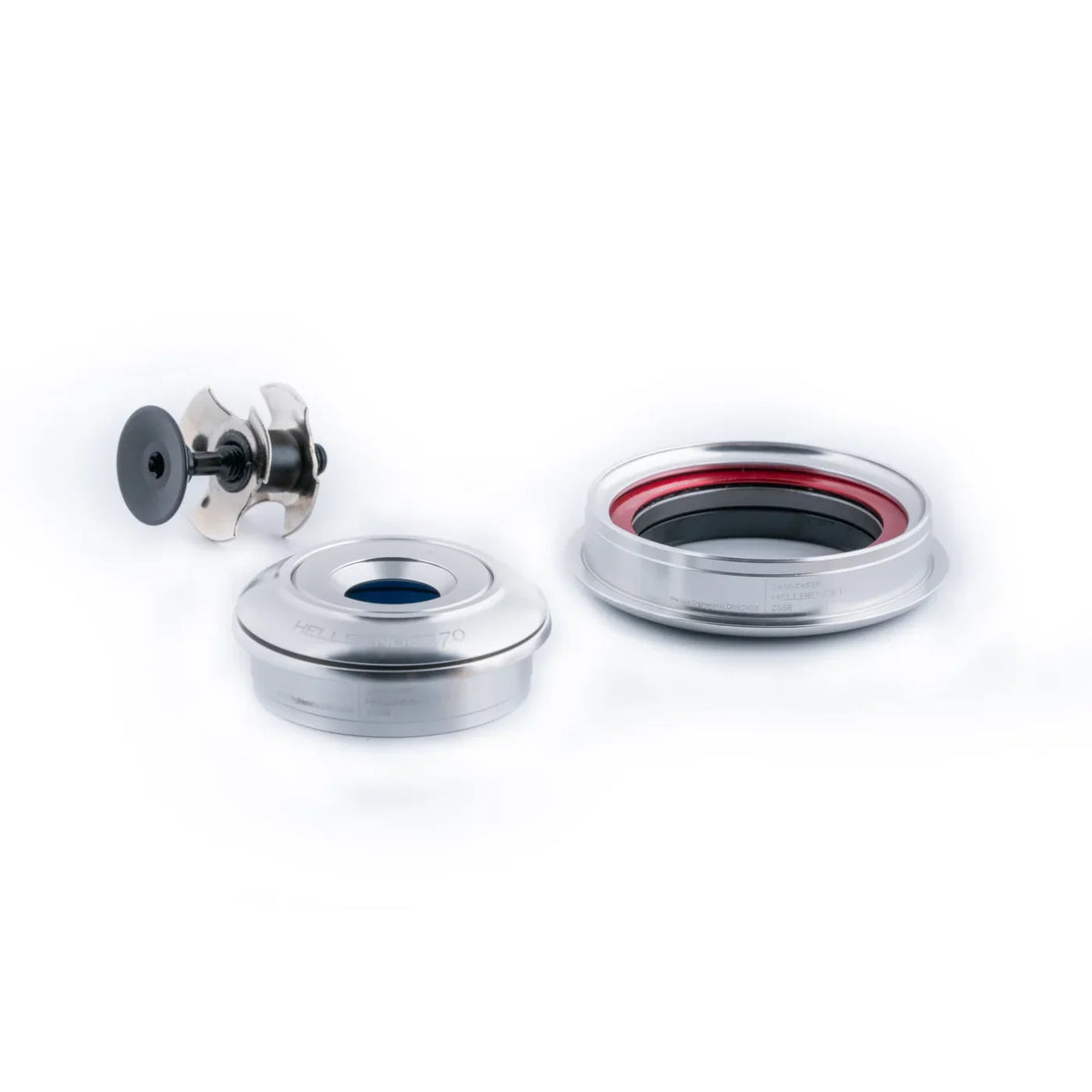 Serie sterzo semi-integrata conica CANE CREEK Hellbender 70 Lite 1"1/8-1.5" ZS44/ZS56 argento