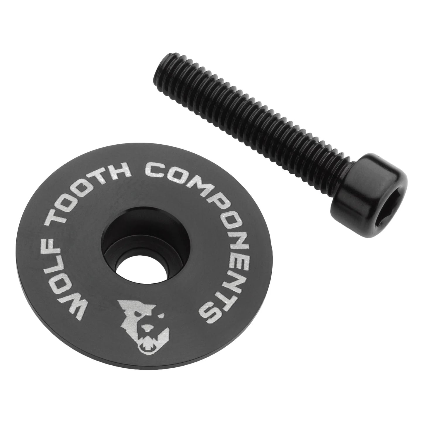 Copri-attacco manubrio WOLF TOOTH Ultralight con vite da 1"1/8, nero