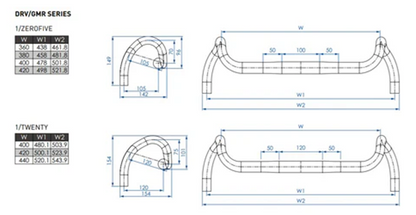 Manubrio Gravel PROFILE DESIGN DRV/GMR Drop 105