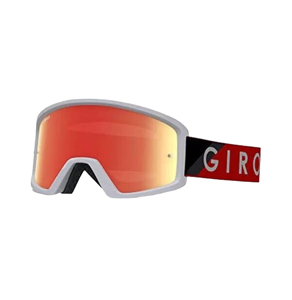 GIRO BLOK Maschera MTB Rosso/Grigio