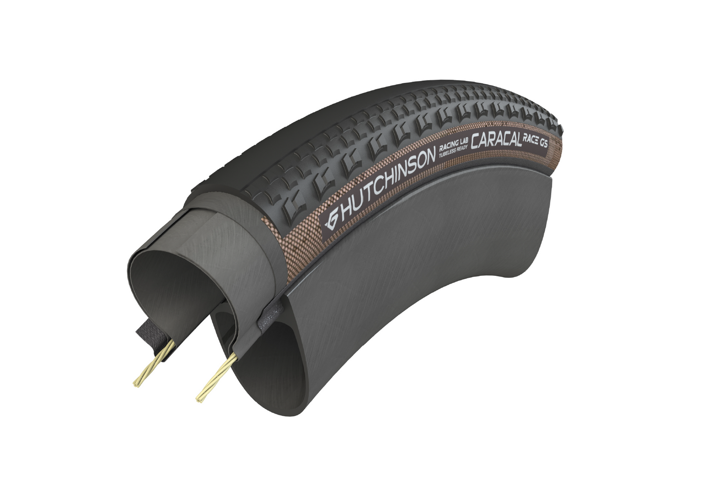 HUTCHINSON CARACAL RACE GS 700x40c Pneumatico tubeless ready Grigio