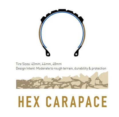 Pneumatico ENVE HEX CARAPACE 700c Tubeless Ready Beige
