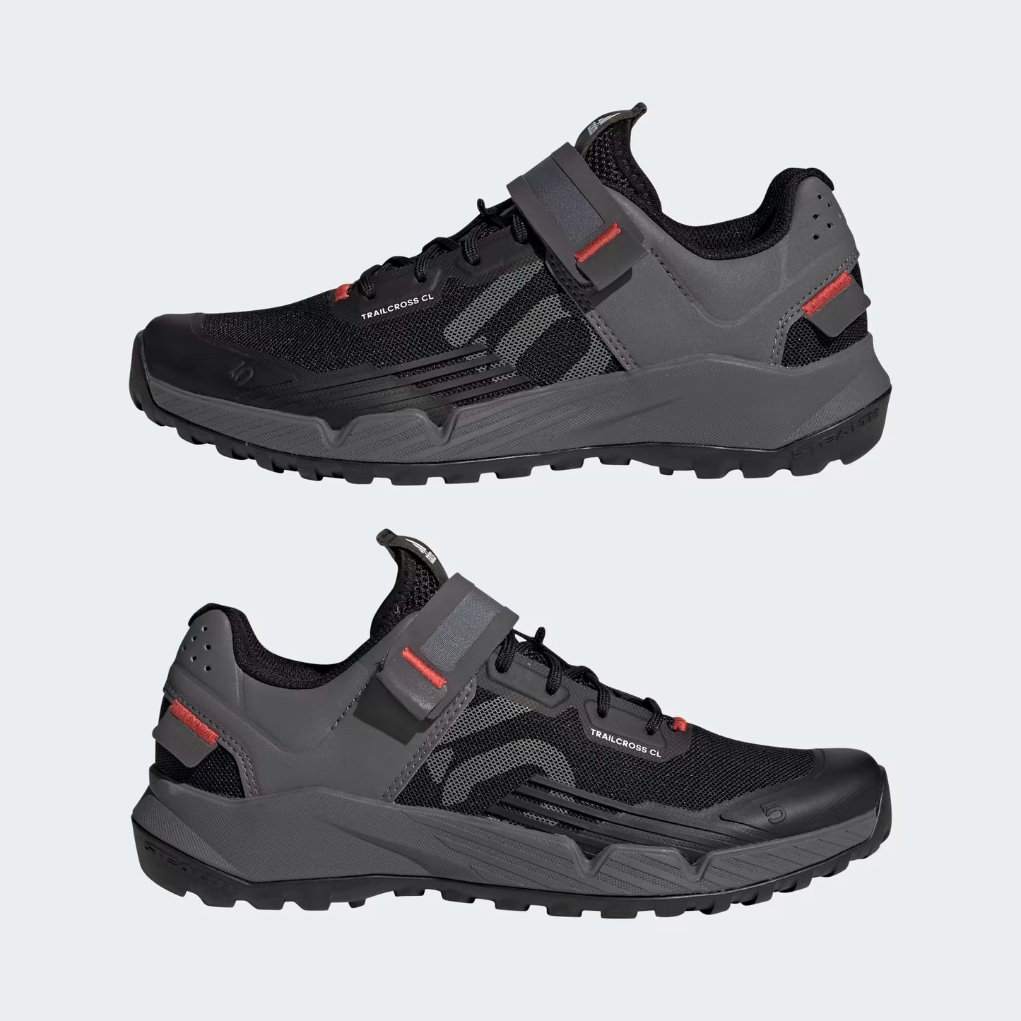 ADIDAS FIVE TEN TRAILCROSS CLIP-IN Scarpe MTB Nero/Grigio/Rosso