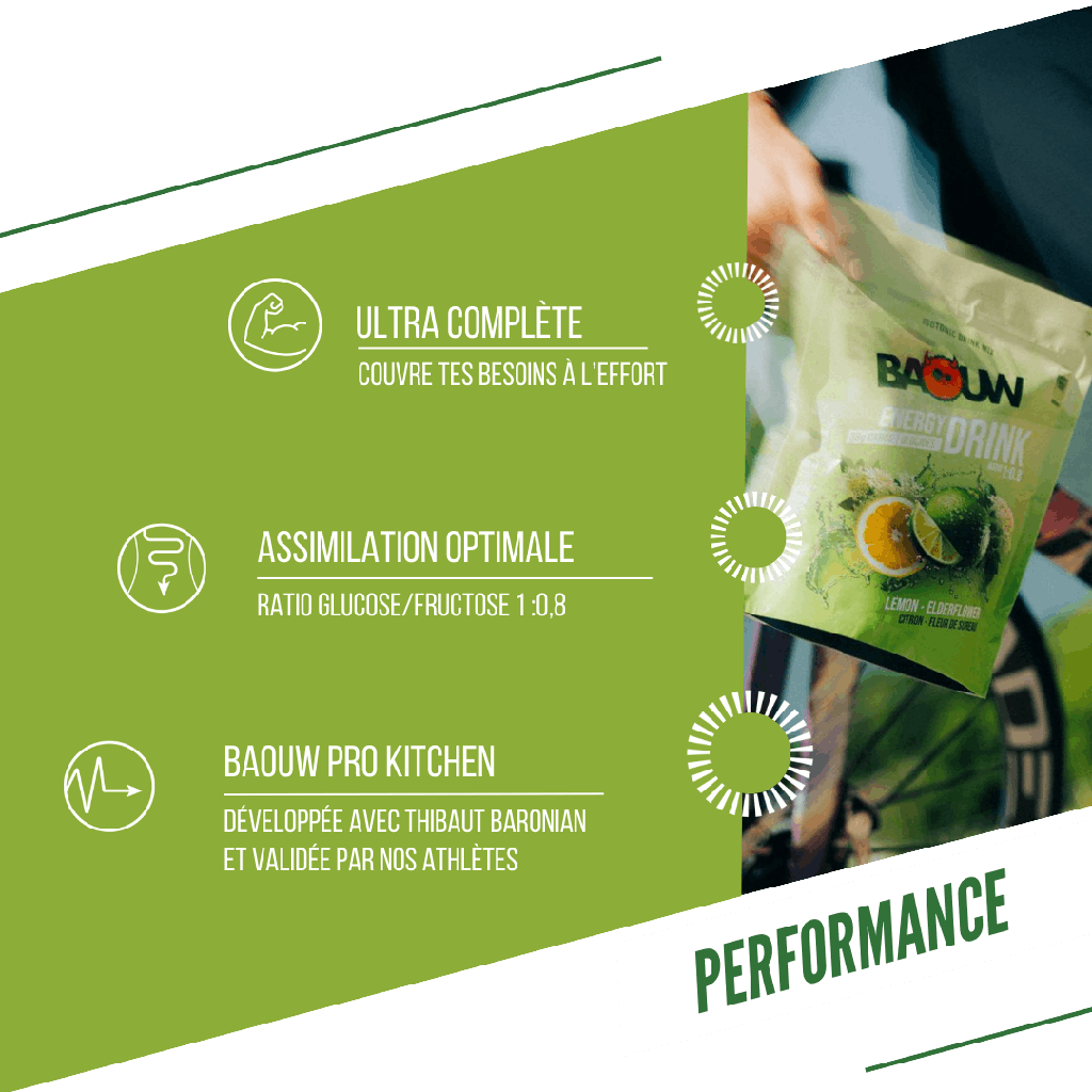 BAOUW ISOTONIC Bevanda energetica (45 g) Tiglio/Sambuco