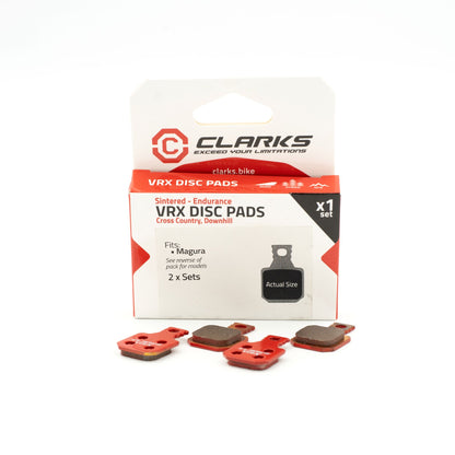 Pastiglie freno CLARKS VRX866C metalliche – Magura MT5 / MT7 (4 pistoni)