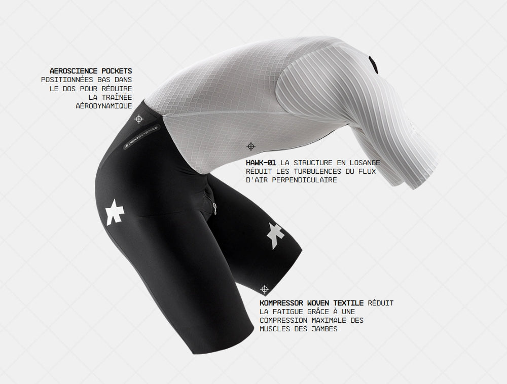 Muta ASSOS EQUIPE RSR BOLIDE S11 Bianco/Nero