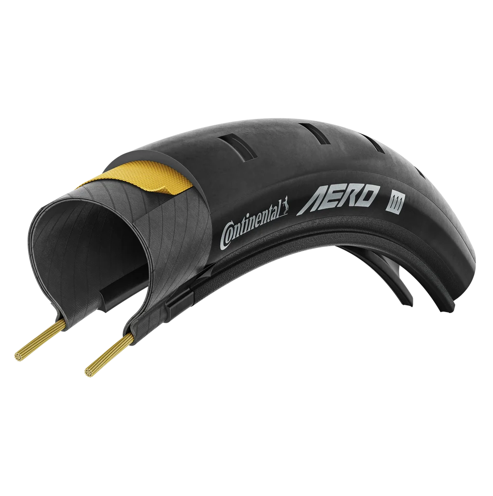 CONTINENTAL AERO 111 700x26c Copertone Tubeless Ready Nero