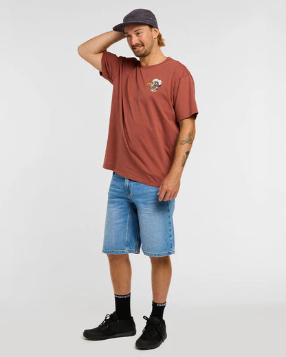 T-Shirt DHARCO COTTON RUST Maniche Corte Marrone