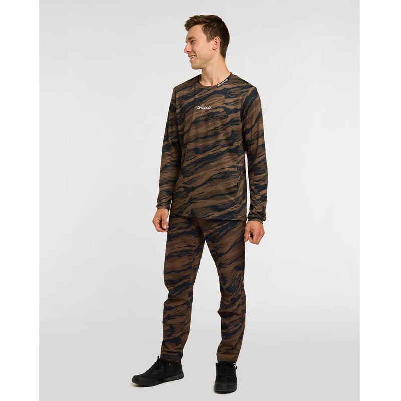 DHARCO GRAVITY RECON Maglia a maniche lunghe nero/marrone