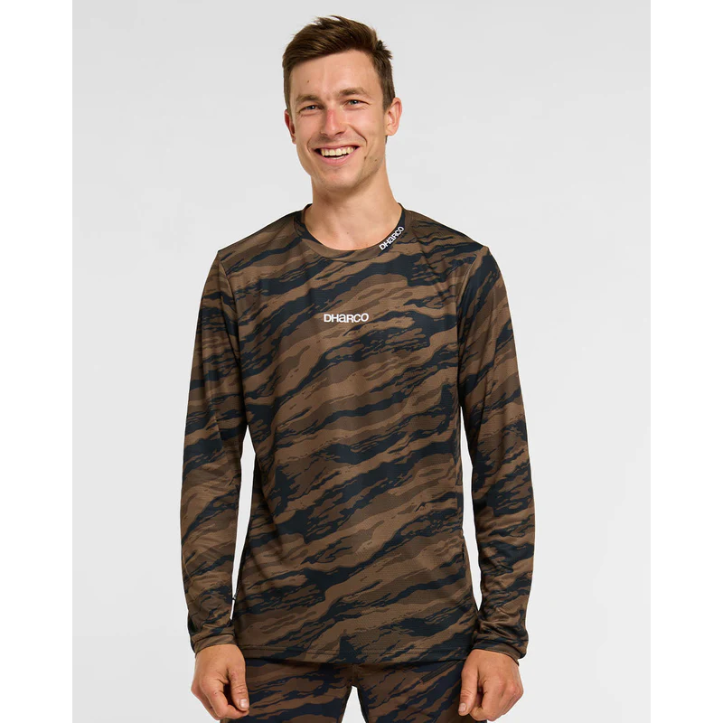 DHARCO GRAVITY RECON Maglia a maniche lunghe nero/marrone