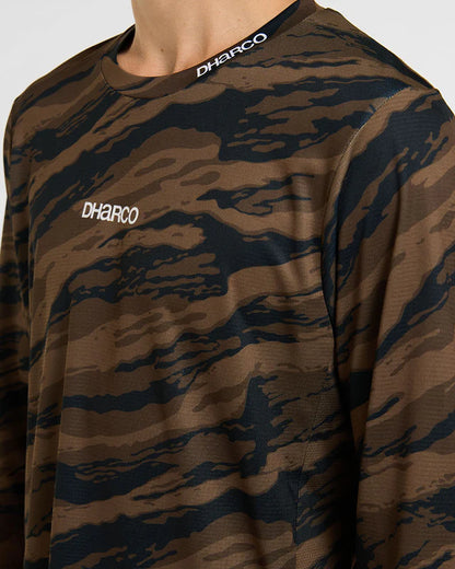Maillot DHARCO GRAVITY RECON Maniche Lunghe Nero/Marrone