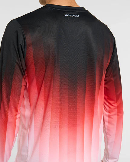 Maglia a maniche lunghe DHARCO RACE PRISM Rosso