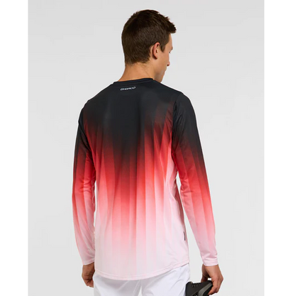 Maillot DHARCO RACE PRISM Maniche Lunghe Rosso