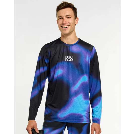 DHARCO RACE VORTEX Maglia a maniche lunghe nero/viola