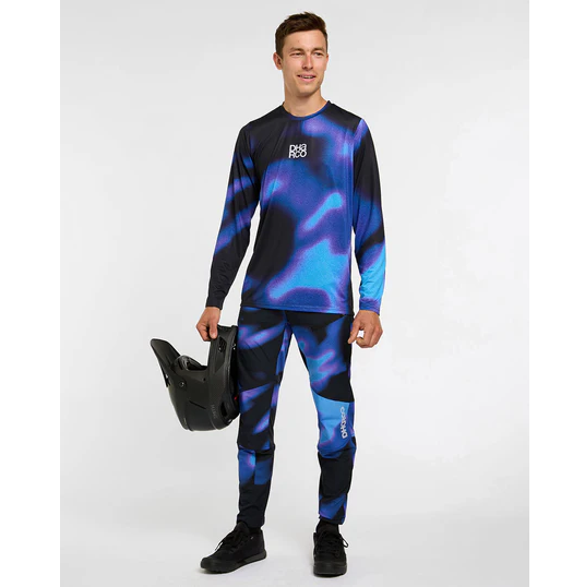 DHARCO RACE VORTEX Maglia a maniche lunghe nero/viola