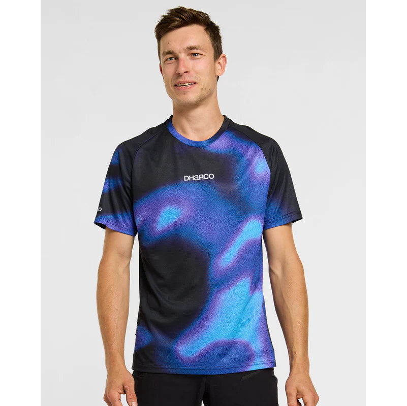 DHARCO VORTEX Maglia a maniche corte nero/viola