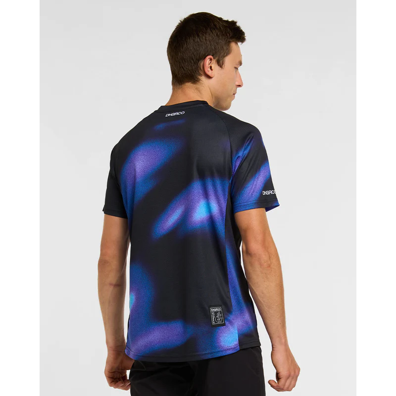 DHARCO VORTEX Maglia a maniche corte nero/viola