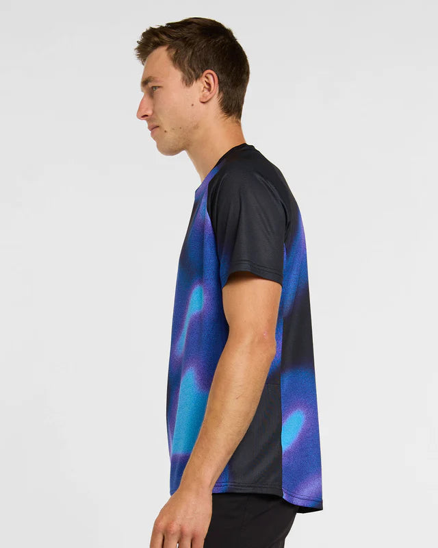 DHARCO VORTEX Maglia a maniche corte nero/viola