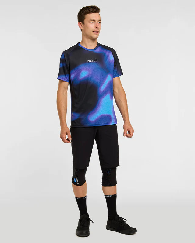 DHARCO VORTEX Maglia a maniche corte nero/viola