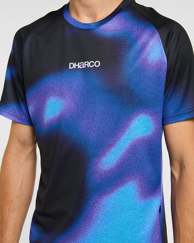 DHARCO VORTEX Maglia a maniche corte nero/viola