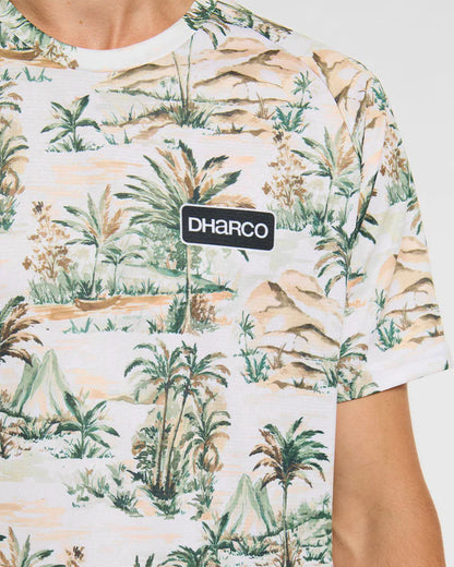 Maillot DHARCO LOST Maniche Corte Beige/Verde