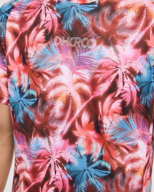 DHARCO NEBULA Maglia a maniche corte rosa